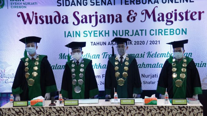 Rapat Senat Terbuka Wisuda Sarjana dan Magister XXI Institut Agama Islam Negeri (IAIN) Syekh Nurjati Cirebon Secara (Online)