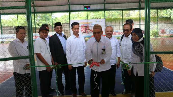 Peresmian Fasilitas Olahraga Panjat Tebing dan Lapangan Futsal IAIN Cirebon diresmikan oleh Rektor