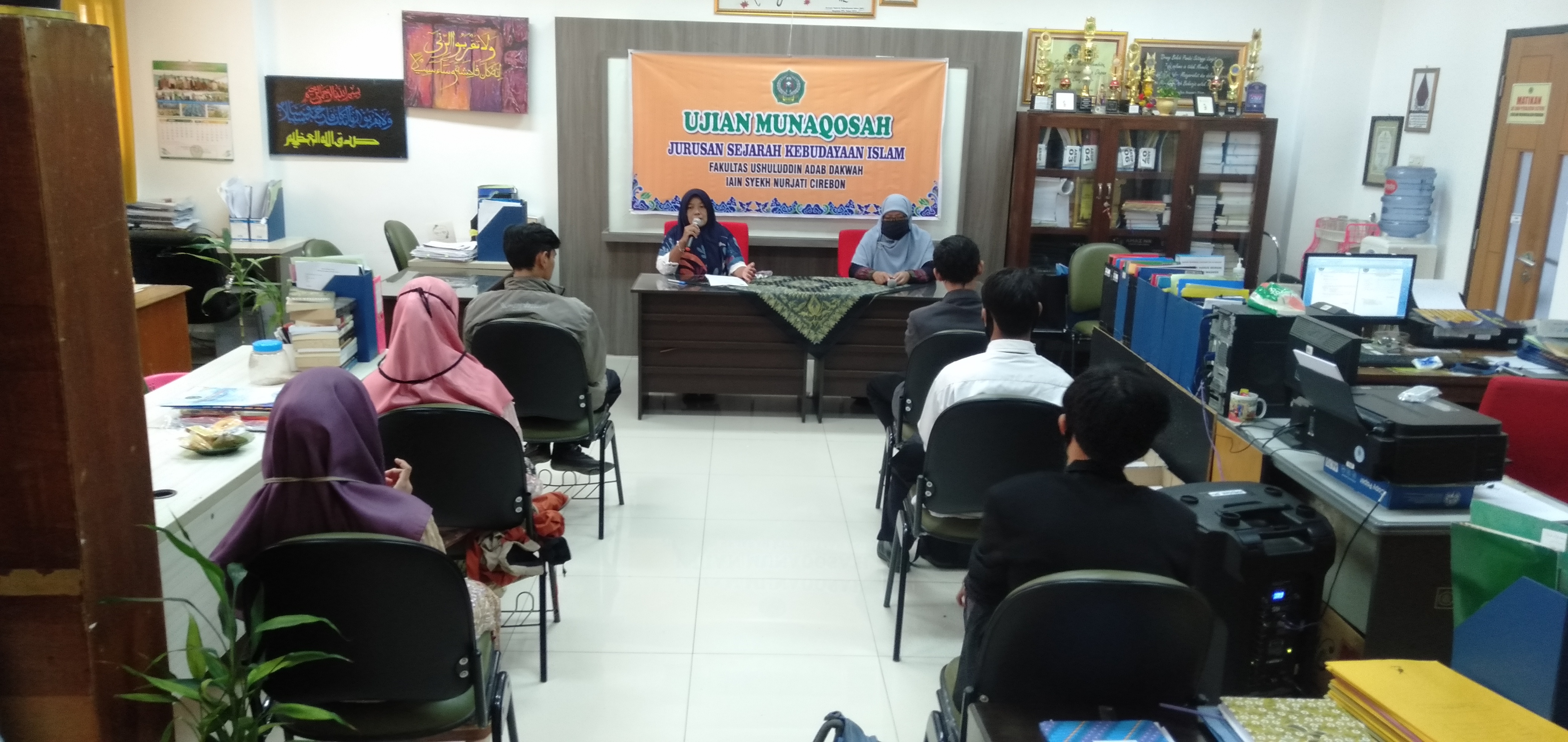Kegiatan Ujian Munaqosah Jurusan SKI Tahun 2020