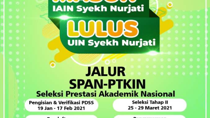 AYO KULIAH DI IAIN SYEKH NURJATI CIREBON, MASUK IAIN CIREBON, LULUS UIN CIREBON