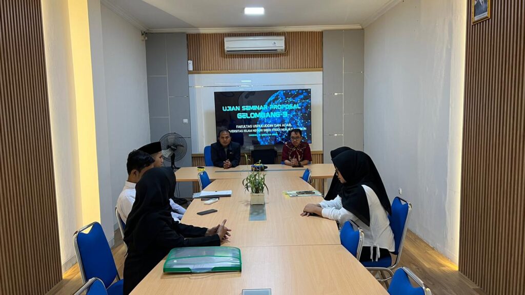 Ujian Seminar Proposal Skripsi Gelombang 3 SPI FUA UIN Siber Syekh Nurjati Cirebon Digelar Profesional dan Terstruktur