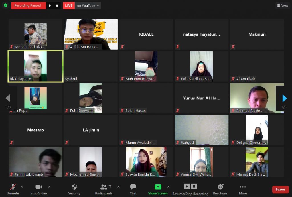 Webinar, Jurusan dan HMJ SKI boyong ANRI dan Perpusnas bahas Sumber Sejarah