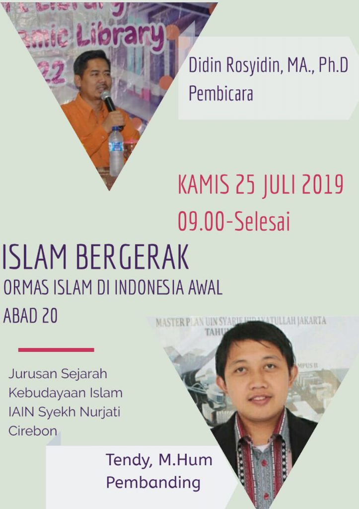 ISLAM BERGERAK: Ormas Islam di Indonesia Awal Abad 20