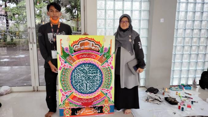 Cabang Kaligrafi IAIN Cirebon Mendapatkan Juara 3 pada IPPBMM VIII SUKA Yogyakarta