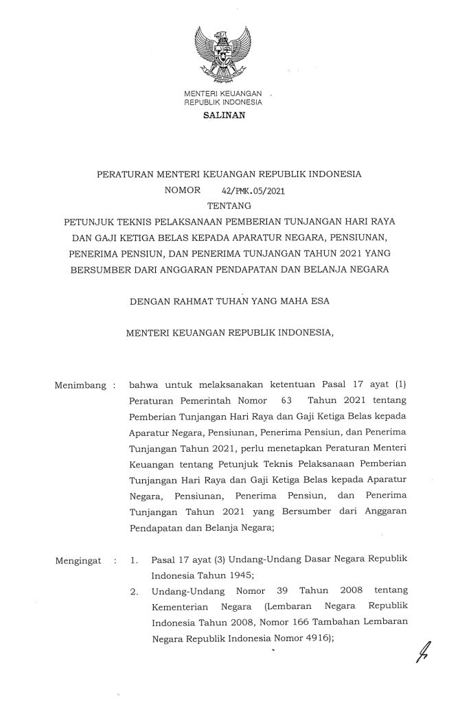 Surat Edaran PMK NO,2 Tahun 2021