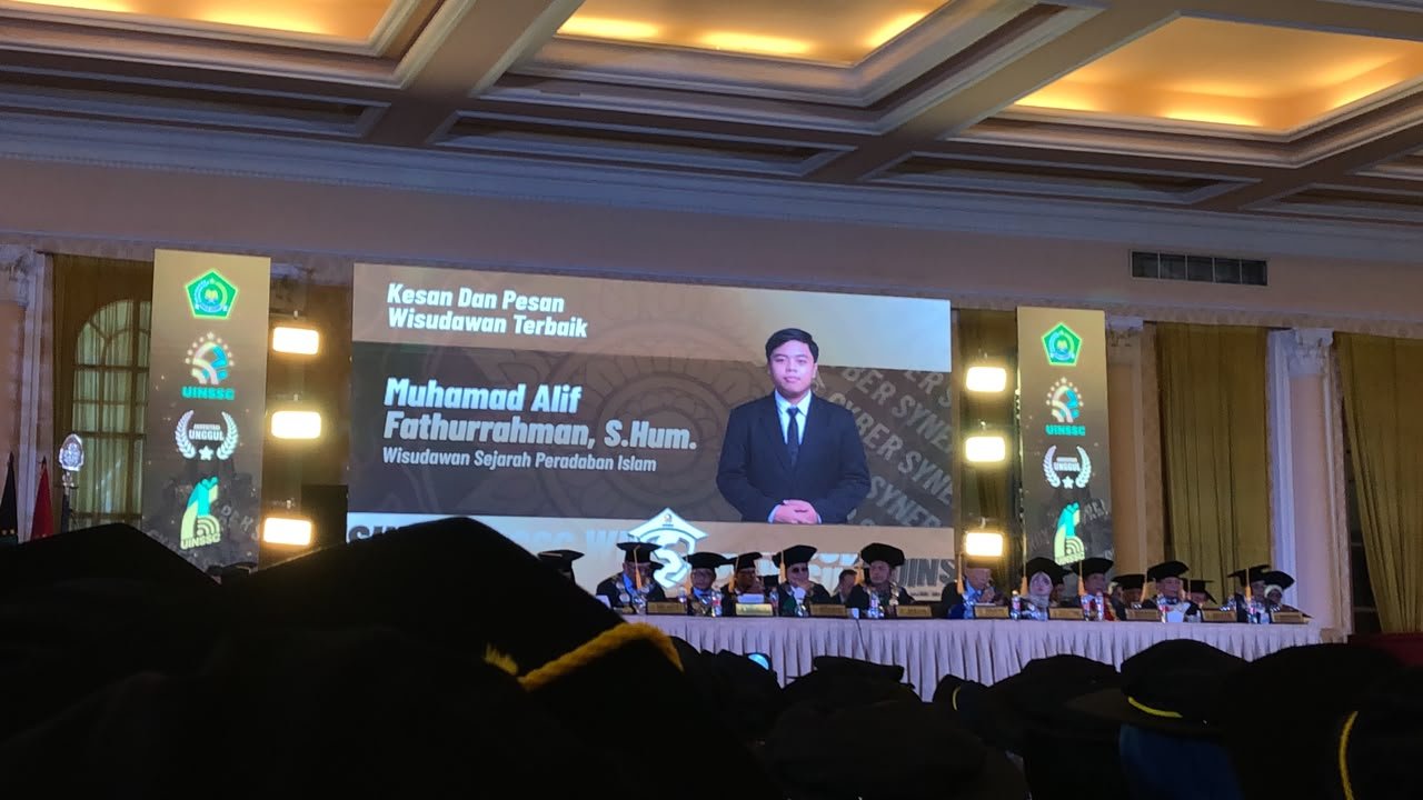 Raih Predikat Wisudawan Terbaik, Muhammad Alif Faturrahman Wakili SPI Sampaikan Kesan dan Pesan
