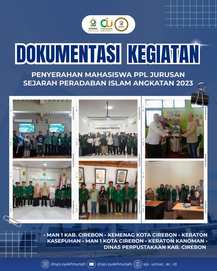 Jurusan SPI UIN Siber Syekh Nurjati Cirebon Serahkan Mahasiswa PPL Angkatan 2023 ke Sejumlah Instansi