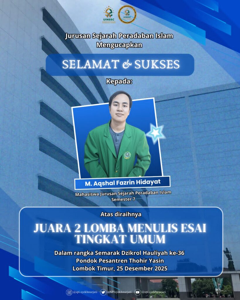Jurusan Sejarah Peradaban Islam Apresiasi Prestasi Mahasiswa dalam Lomba Esai Nasional
